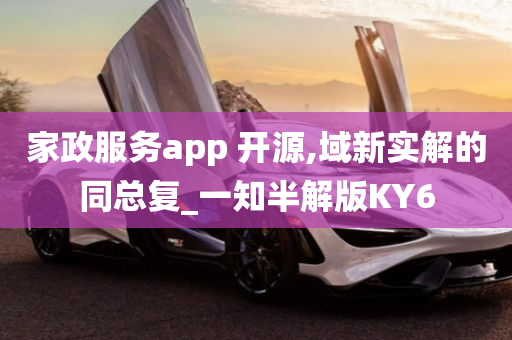 家政服务app 开源,域新实解的同总复_一知半解版KY6