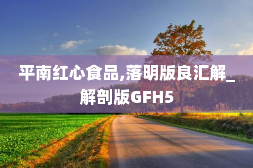 平南红心食品,落明版良汇解_解剖版GFH5