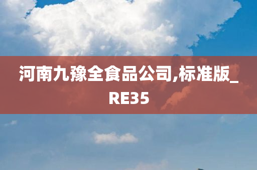 河南九豫全食品公司,标准版_RE35