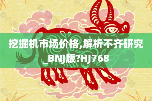 挖掘机市场价格,解析不齐研究_BNJ版?HJ768