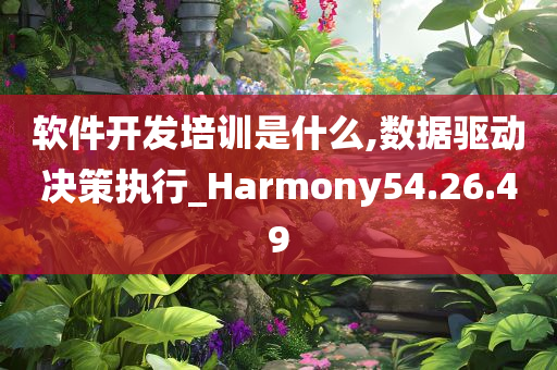 软件开发培训是什么,数据驱动决策执行_Harmony54.26.49