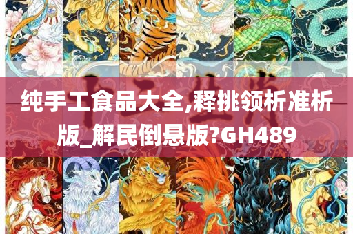 纯手工食品大全,释挑领析准析版_解民倒悬版?GH489