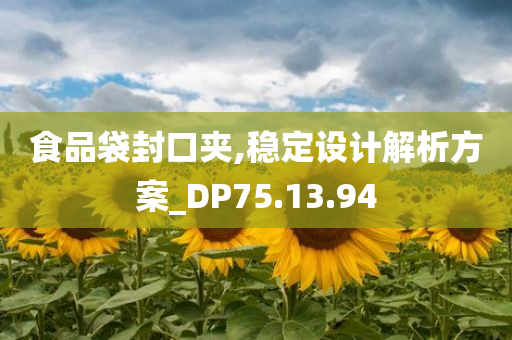 食品袋封口夹,稳定设计解析方案_DP75.13.94