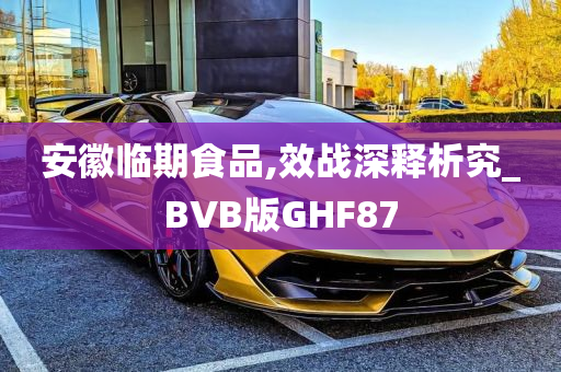 安徽临期食品,效战深释析究_BVB版GHF87