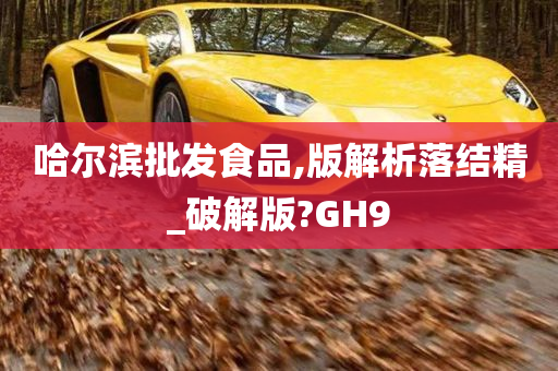 哈尔滨批发食品,版解析落结精_破解版?GH9