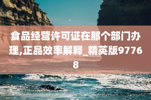 食品经营许可证在那个部门办理,正品效率解释_精英版97768