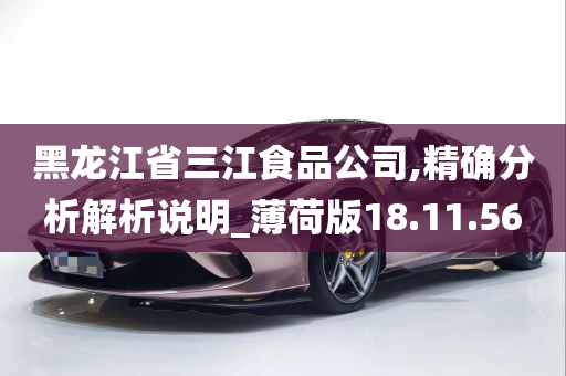 黑龙江省三江食品公司,精确分析解析说明_薄荷版18.11.56