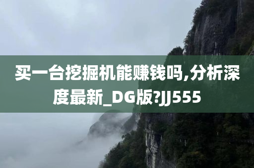 买一台挖掘机能赚钱吗,分析深度最新_DG版?JJ555