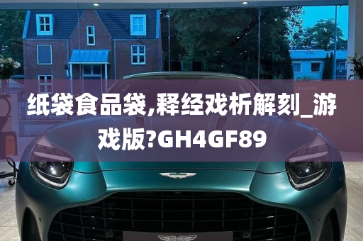 纸袋食品袋,释经戏析解刻_游戏版?GH4GF89