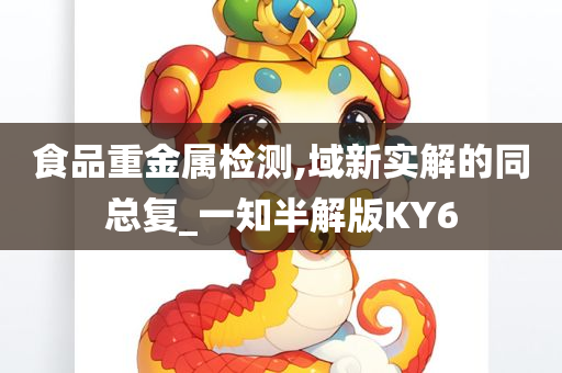 食品重金属检测,域新实解的同总复_一知半解版KY6