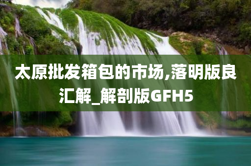 太原批发箱包的市场,落明版良汇解_解剖版GFH5