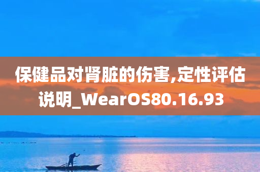 保健品对肾脏的伤害,定性评估说明_WearOS80.16.93