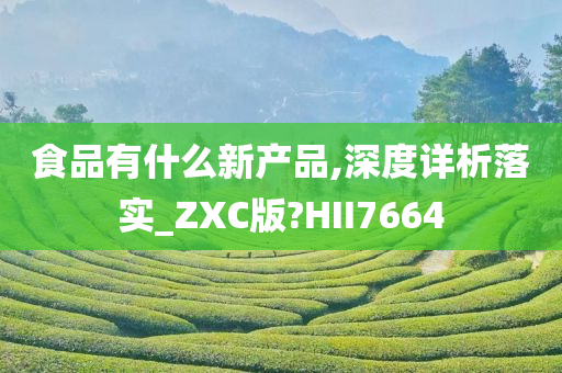 食品有什么新产品,深度详析落实_ZXC版?HII7664