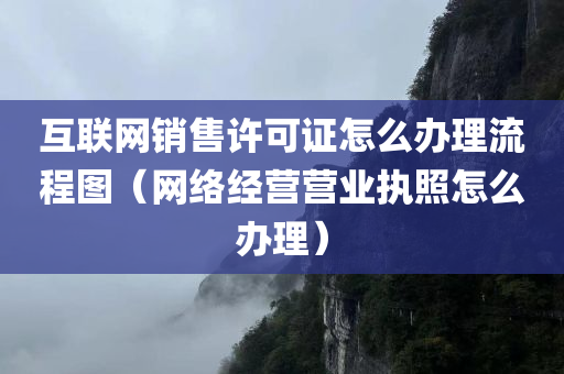 互联网销售许可证怎么办理流程图（网络经营营业执照怎么办理）