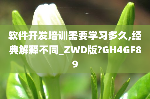 软件开发培训需要学习多久,经典解释不同_ZWD版?GH4GF89