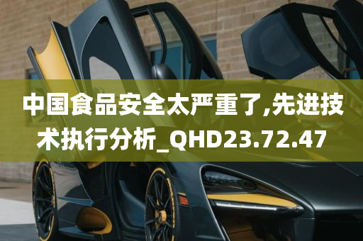 中国食品安全太严重了,先进技术执行分析_QHD23.72.47