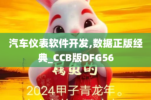 汽车仪表软件开发,数据正版经典_CCB版DFG56