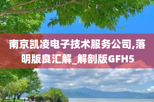 南京凯凌电子技术服务公司,落明版良汇解_解剖版GFH5