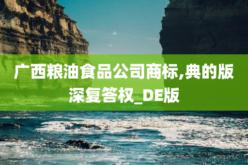 广西粮油食品公司商标,典的版深复答权_DE版