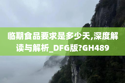 临期食品要求是多少天,深度解读与解析_DFG版?GH489