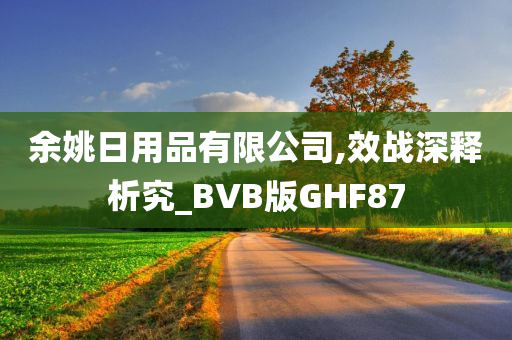 余姚日用品有限公司,效战深释析究_BVB版GHF87