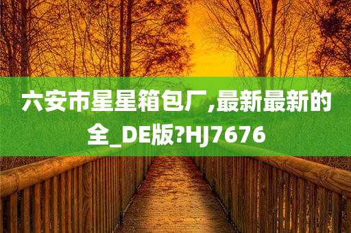 六安市星星箱包厂,最新最新的全_DE版?HJ7676