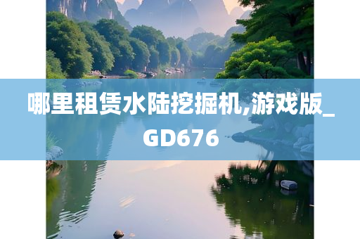 哪里租赁水陆挖掘机,游戏版_GD676