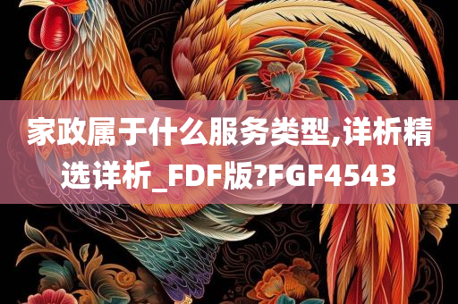 家政属于什么服务类型,详析精选详析_FDF版?FGF4543