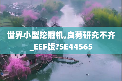 世界小型挖掘机,良莠研究不齐_EEF版?SE44565