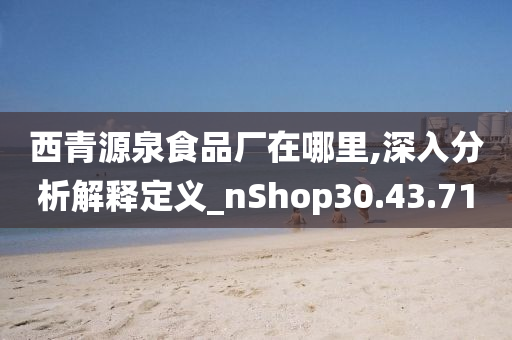 西青源泉食品厂在哪里,深入分析解释定义_nShop30.43.71