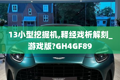 13小型挖掘机,释经戏析解刻_游戏版?GH4GF89