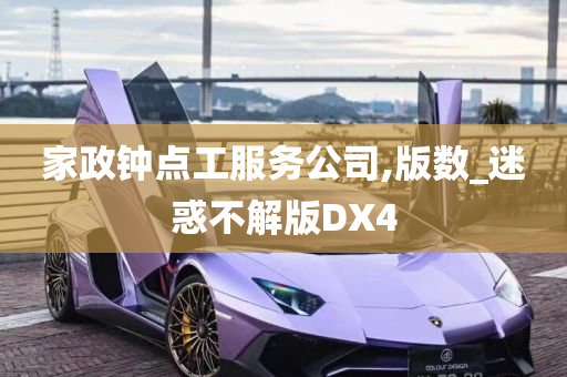 家政钟点工服务公司,版数_迷惑不解版DX4