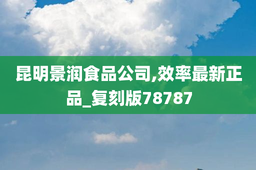 昆明景润食品公司,效率最新正品_复刻版78787