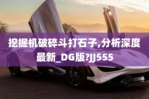 挖掘机破碎斗打石子,分析深度最新_DG版?JJ555