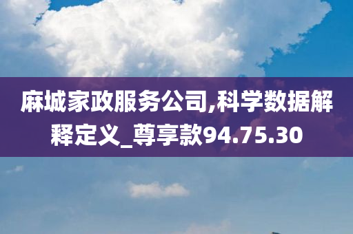 麻城家政服务公司,科学数据解释定义_尊享款94.75.30