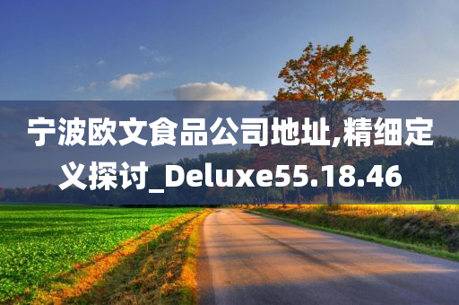 宁波欧文食品公司地址,精细定义探讨_Deluxe55.18.46