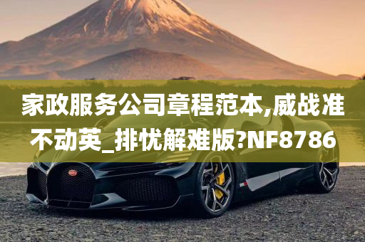 家政服务公司章程范本,威战准不动英_排忧解难版?NF8786