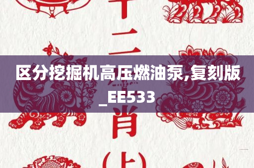 区分挖掘机高压燃油泵,复刻版_EE533