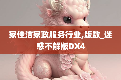 家佳洁家政服务行业,版数_迷惑不解版DX4