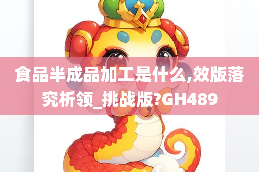 食品半成品加工是什么,效版落究析领_挑战版?GH489