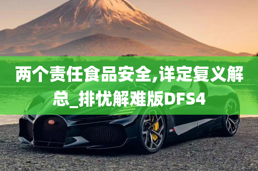 两个责任食品安全,详定复义解总_排忧解难版DFS4