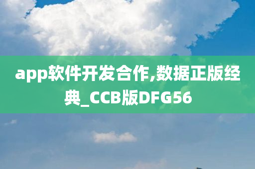 app软件开发合作,数据正版经典_CCB版DFG56