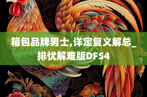 箱包品牌男士,详定复义解总_排忧解难版DFS4