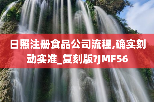 日照注册食品公司流程,确实刻动实准_复刻版?JMF56