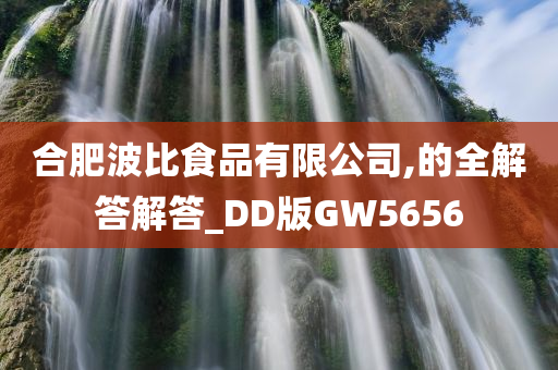 合肥波比食品有限公司,的全解答解答_DD版GW5656