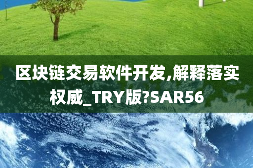 区块链交易软件开发,解释落实权威_TRY版?SAR56