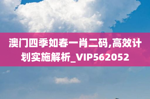 澳门四季如春一肖二码,高效计划实施解析_VIP562052