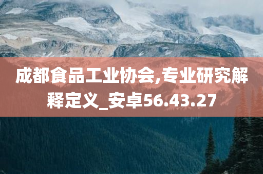 成都食品工业协会,专业研究解释定义_安卓56.43.27