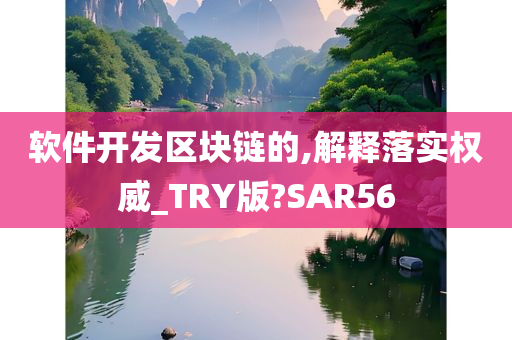 软件开发区块链的,解释落实权威_TRY版?SAR56