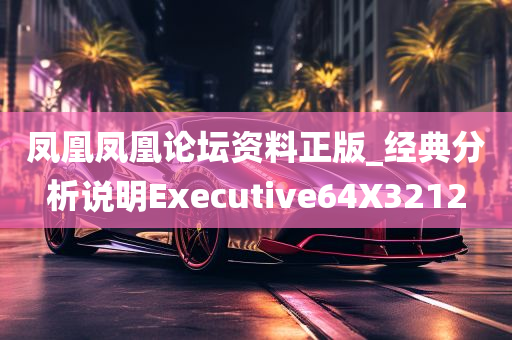 凤凰凤凰论坛资料正版_经典分析说明Executive64X3212